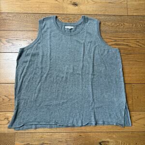 Woman Within Gray Sweater Vest 3X Work Academia Closet Staple Layer Pullover